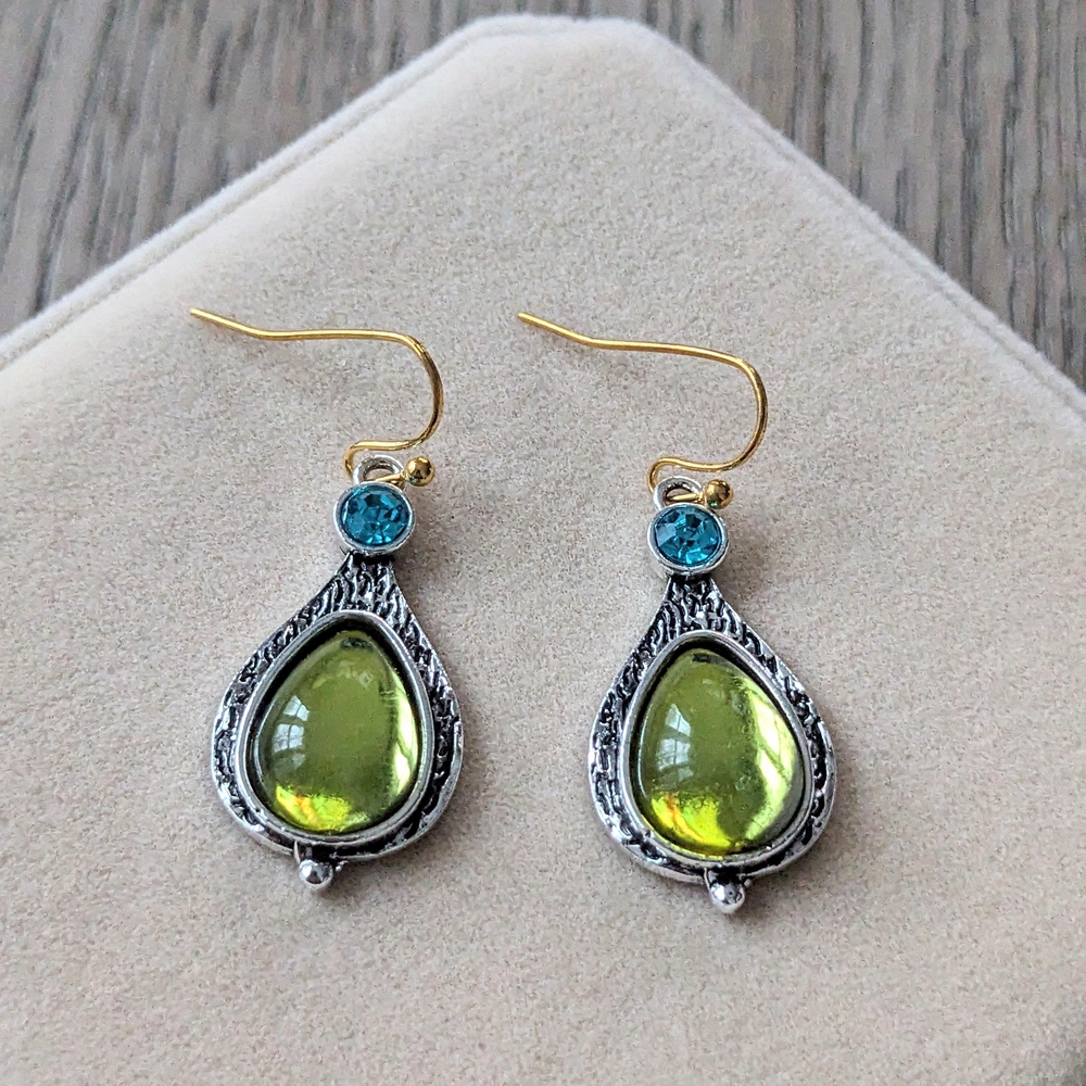 Peridot Teardrop Earrings